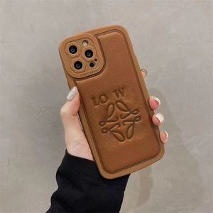 Tasarımcı Telefon Kılıfı Deri iPhone 15 Lüks iPhone Case 11 Kadınlar 14/13 Kabartmalı Deri 12 Promax Oval Damla Damla Damlı Yumuşak Kılıf