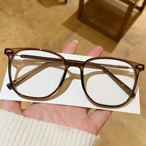 Güneş Gözlüğü Anti Mavi Hafif Gözlük Kadınlar Erkekler İçin Göz Kare Gözlük Çerçeve Miyopi Perçin Optik Gözlük Çerçeveleri Gafas Mujer