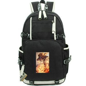 Portgas D Ace Backpack One Piece Daypack Fire Fist Borse Cartoon Packsack Stampa Pallia di borse per computer con borse da scuola di scuola di studio casual