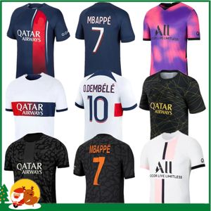 24 25 Maillot Mbappe Futbol Formaları Çocuk Kiti Eğitim Öncesi Maç 2024 Maglia Paris Evde Futbol Gömlek Hakimi Fabian Vitinha O Dembele