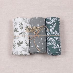 HappyFlute 3pcsset Soft Baby Muslin Swaddle 100 Cotton Wrap для Born 231222