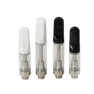 Satışta 0.5ml 1.0ml TH205 Seramik Arabalar Boş Cam Tank Atomizer 510 İplik Kartuşu Seramik Bobin Vidası Sigara içme arabaları Kalın Yağ Uyum Öncesi Pil Pil için Atomizer