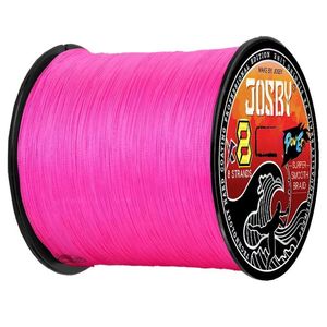 Линии Josby 8 Braid Line 500M 300M Япония PE Line Multifilament Fishing Line x4 Super Strong Strands 8x Multifilament Line 10LB90LB