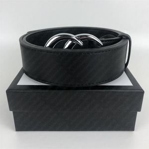 Luxury Men Leather Black Ladies Bronze Belt Belt Homem Centrões Casuais de Designer Casual 3 8cm de largura Box238f