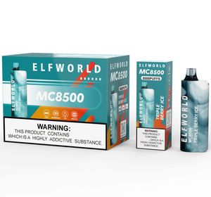 Elfworld MC 8500 Puf Distribütör Vape Elf World 8000 Puflar Tek Kullanımlık Vape High Qality Sıcak Satış Ucuz Puf Vape Bar ile