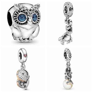 Designer Jewelry 925 Silver Bracelet Charm Bead fit Pando Hedgehog Cute Tree Owl Slide Bracelets Beads European Style Charms Beaded Murano