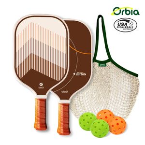 Orbia Sports Pickleball Paddles с 2 ракетками, 4 мячами и сеткой, легкие ракетки из стекловолокна, ракетка 231225