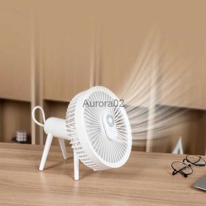 Elektrik Fan Masa Fan Fan USB Uzaktan Kumanda ile Şarj Edilebilir Taşınabilir Fan Masaüstü Yatak Odası Ev 4000mah YQ231225