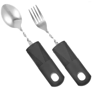 Forks Appliance Bendable Fork- und Löffel Elder adaptives Edelstahl -Geschirr die älteren Menschen