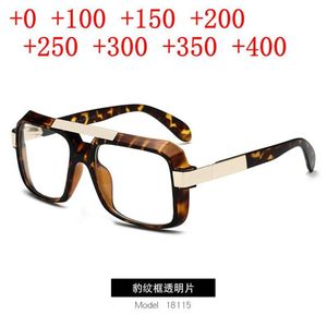 Óculos de sol Big Frame Fashion Anti -Blue Light Reading Glasses Progressive Multifocal Presbyopic Mulher Mulher Diopters 1 0 a 4 0 NX2840