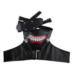 Parti Maskeleri Tokyo Gho Kaneki Ken Cosplay Costumes Mask Mask Cadılar Bayramı Y08045183718 Teslimat Ev Bahçesi Festival Malzemeleri Dhezf