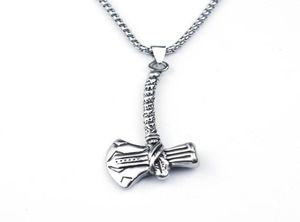 Zincirler Viking Erkekler Kolye Kolye Nordic Mitolojisi Gümüş Renk Tasarım Rune Hatchet Şişe Açıcı Ceza Charms4663400