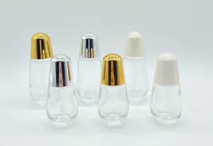 Бутылки 10 шт. 30/50 мл в форме колбы, стеклянная капельница для жидкости, базовая пипетка многоразового использования