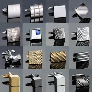 Erkek Bakır Metal Lazer Gravür Marka Erkekler İçin Yüksek Kaliteli Yenilik Kufflinkler Takım Aksesuarları Moda Mücevherat 231226