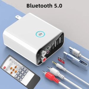 Разъемы Fsu Bluetooth 5,0, аудиоприемник, передатчик, стерео беспроводной адаптер Tf/u, воспроизведение дисков, USB-зарядка для наушников, управление ТВ-приложением