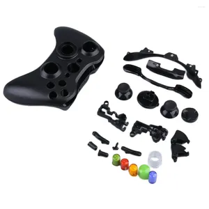 Oyun Denetleyicileri 1 Set Taşınabilir Kablosuz Bluetooth Gamepad Uzaktan Denetleyici Xbox 360 Siyah Damla için Tam Konut Kabuğu Düğmeleri
