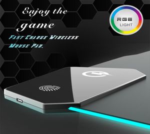 EPACKET AS1 RGB Kablosuz Fare Pad Büyük Boy RGB Aydınlık Masa Dizüstü Bilgisayar Dizüstü Bilgisayar Klavyesi Slip Elektrikli Oyun Oyun Fareleri Pads207A5872510