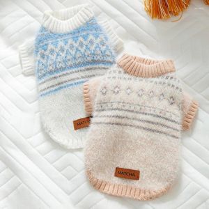 Köpek Giyim Pet Nordic Sweater Külot Örgü Sonbahar ve Kış Sıcak Giysiler Moda Giysileri XS-XL