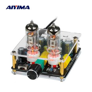 Amplifiers Amplifiers AIYIMA Upgraded 6K4 Tube Preamplifier Amplifiers HiFi Tube Preamp Bile Buffer Auido Amp Speaker Sound Amplifier Home Th