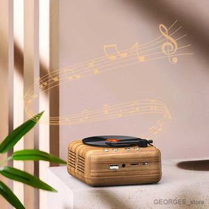 Mini Speakers Wireless Bluetooth Retro Radio Vinyl Record Player Bluetooth Speaker Creative Retro Audio Radio Portable Mini Decoration