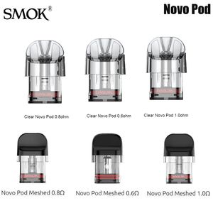 Novo/novo 2/novo 2s/novo 2c/propod/propod gt e sigara kiti için 2ml ağ 0.6/0.8/1.0ohm bobini ile SMOK novo pod kartuşu