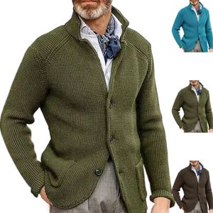 Мужское шерстяное пальто с вертикальным вырезом, толстый комплект, свитер 231227