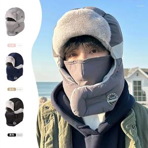 Beralar Şapka Kış Binicilik Elektrikli Araba Sıcak Artefakt kalınlaşmış pamuklu kadın rüzgar geçirmez ve soğuk koruma maskesi ushanka