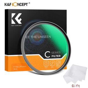 K F Konsept Cseries Beyaz sis difüzyon filtresi 4982mm Peyzaj Portre Pogerya Kamera Lens 231226