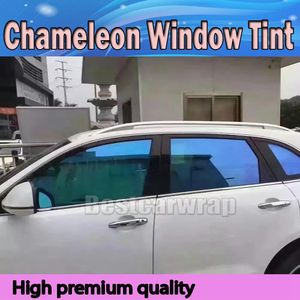 Çıkartmalar Mavi Yüksek Performans Bukalemun Pencere Tint Film Araba Film Pencere Pencere Tonu Otomatik Pencere Grafikleri Ücretsiz Kargo VLT% 60 Boyut 1.5