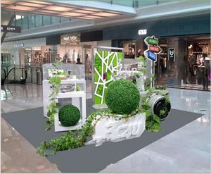 Çelenkler Yeni Yapay Plastik Milan Çim Fabrikası Öpüşme Topu Asma zanaat Süsleme Ev Bahçesi Düğün Merkezi Dekorasyon Seçimi