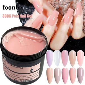 300 г обнаженного геля для ногтей гвоздь, прозрачный Quick Building Glue Gnall Gnell Gel Gel Pink Acryl Nail Art Manicure Milky Builder 231227