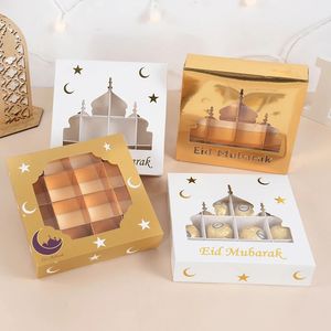 1-5 adet Eid al Fitr Hediye Kutusu Şeker Pastası Çikolata Ambalaj Kutusu Ramazan Karim Ev Dekorasyonu 2023 İslam Partisi Malzemeleri 231227