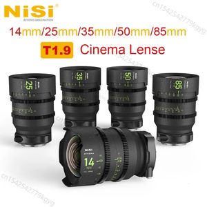 NISI Athena Prime Sinema Lensleri 14mm T24 25mm 35mm 50mm 85mm T19 Arri pl rf e Montaj Kameraları için Fullframe Lens 231226