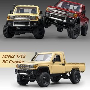 MN82 1/12 RC Car 2.4G Full Scale Off-Road Remote Control Climbing Vehicle Retro Simulation Model Toys Boys Birthday Gift 231226