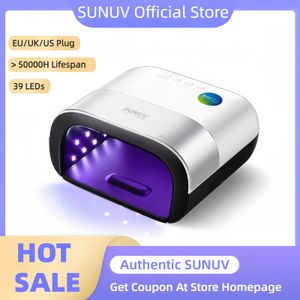 Сушилка для ногтей SUNUV SUN3 Smart 20, 48 Вт, УФ-светодиодная лампа с таймером, памятью, невидимый цифровой дисплей, сушильная машина 231226