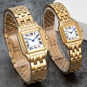 Novo relógio feminino de luxo, elegante e moderno, pulseira de aço inoxidável, movimento de quartzo importado, à prova d'água