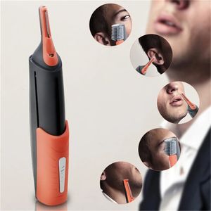 Нос триммер клиппер электрическая борода бровь бритья бритья устройство для снятия аккумуляторов для мужчин Женщины личные уход за лицом 231227