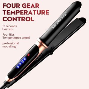 Straighteners Fourgear Adjustable Temperature 2in1 Professional Flat Iron Hair Straightener Fast Warmup Styling Tool for Wet or Dry Hair