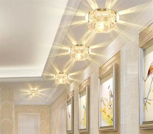 Современный хрустальный светодиод прожектор коридор коридор проход по проходу Потенциал Потолочный свет Утопленный лампа Домашняя гостиная Балконы