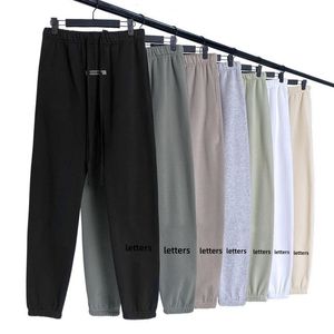 pantalones pantalones de chándal pantalones de diseñador pantalones de chándal para hombre para mujer letras reflectantes mejor versión 550 g + peso calidez lana pantalones gruesos ajuste suelto precio al por mayor