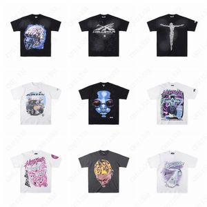 T-Shirts Hellstar Yeni Koleksiyonlar Plus Boyut Tişörtleri Unisex Tshirts Ağır Ağırlık Büyük Tshirt Rock Vintage Hip Hop Büyük Boyu Tee Kadın Erkekler