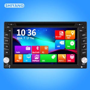 Yeni shiyang 178 2din CAR DVD GPS Navigasyon Evrensel Oyuncu AM/FM/BT/CD 6.2 inç MP5 Direksiyon Kontrolü 12V 7388 Radyo Ses