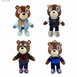 Stuffed Plush Animals 2023 new 26cm Kanye Teddy Bear Plush Toys Cute Soft Stuffed Animation Home Room Decor Dolls For Kid Birthday Christmas GiftL231228