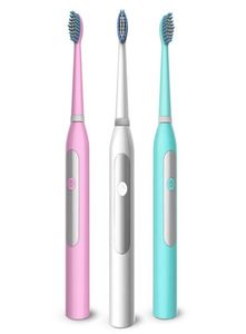 Dönen Elektrikli Diş Fırçası Şarj Edilebilir 2 Fırça Başlı Pil Diş Fırçası Dişleri Fırçası Oral Hijyen Diş Fırçası 9701976