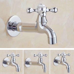 Banyo Lavabo muslukları cilalı krom paspas musluk / çamaşırhane soğuk su musluk ve çamaşır makinesi / bahçe muslukları zd084