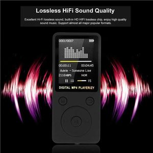 MP3 MP4 Oyuncular Audio Player Film İzliyor Batarya Çalışan MP4 Kart Okuyucu Enerji Tasarrufu Electronic Cihaz Müzik Oyuncuları Siyah