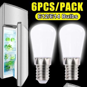 Diğer ev bahçesi yeni 6pcs led buzdolabı ışık bbs mini e14/e12 bb ev değiştirme buzdolabı ekran kabini için halojen vida dhp1t