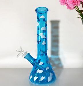 Rauchen Shisha Bäume Glas Wasser Bongs Baker Base mit 14 mm Schüssel Ice Bubbler Dab Rigs 10 Zoll hohe Bong dicker Dab Rig