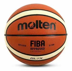 20152019 Официальный оригинальный расплавленный баскетбольный мяч GL7X, мяч, новое поступление, расплавленный ПУ, размер 7, новый сезон, баскетбольные подарки, сетка Needle8563834