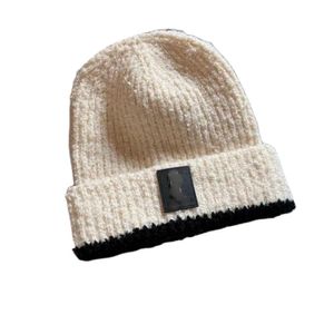 Шапка-бини, фирменная кепка, плотная кашемировая вязаная зимняя уличная мужская и женская дизайнерская шапка в подарок